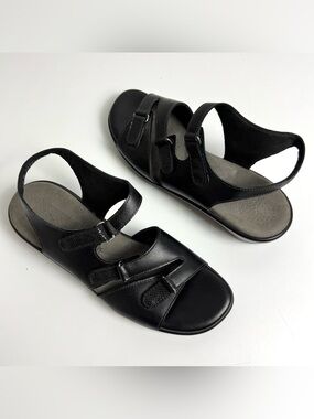 SAS Tripad Comfort Shoes Tabby Women's Sz 8.5 M Black Leather Sandals Casual